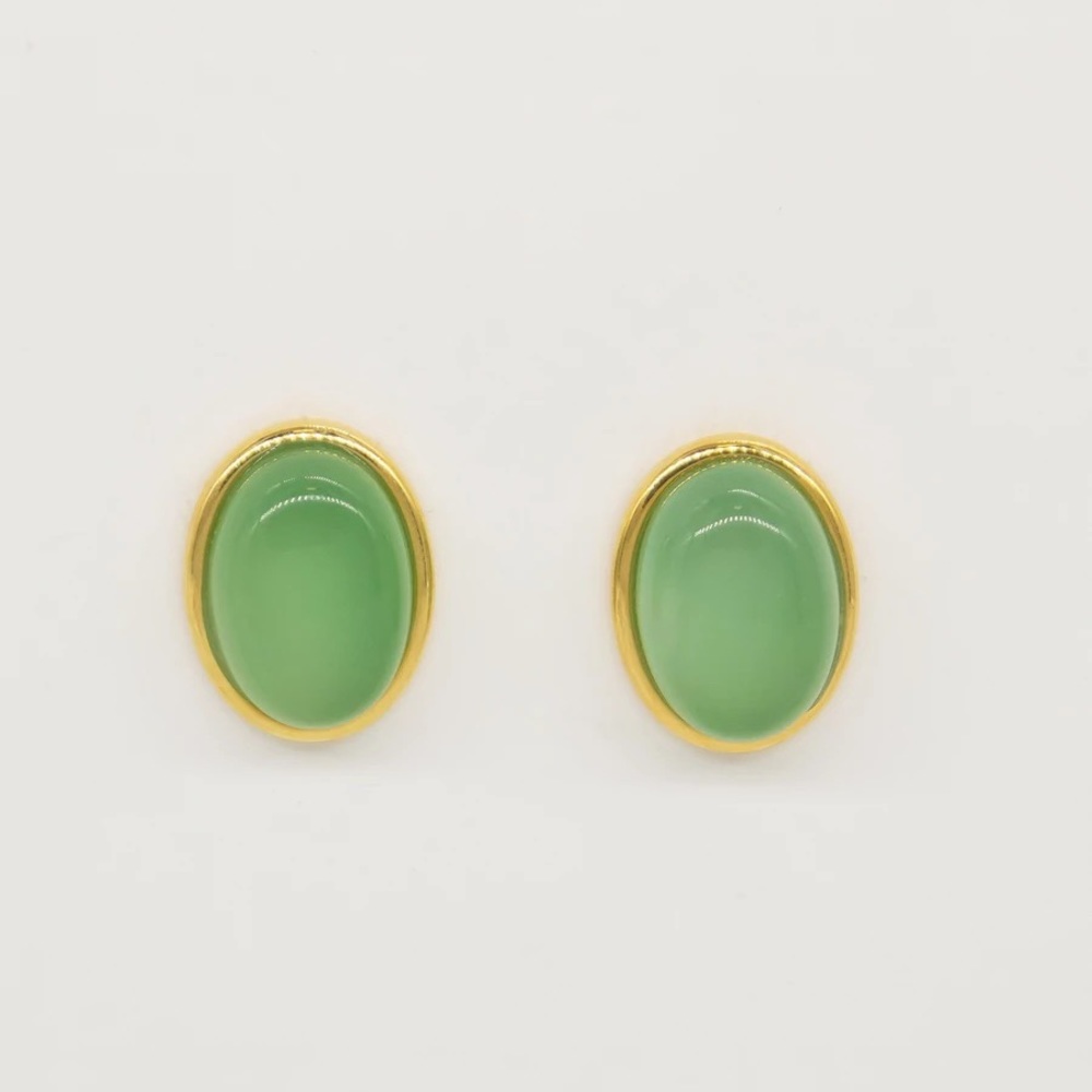 En Route Malcesine Green Earrings